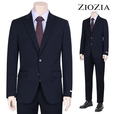 [지오지아] 슬림 네이비 변형조직 데일리 정장세트 (ABZ5SB1201_ABZ5SP1201_DNV) - 현대Hmall