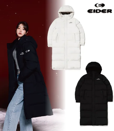 [현대백화점] [아이더] (DUW24592) 남녀공용 벤치 베이직 롱패딩 다운 자켓 +할인쿠폰