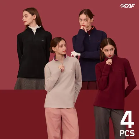 르까프 26FW 플리스 반집업 티셔츠 4종 여성용