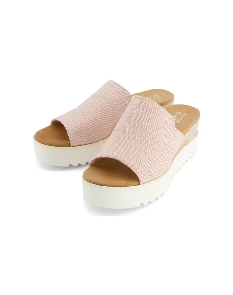 [탐스] [24SS] TOSO4E040P1 클리어런스다이에나 뮬 밝은 핑크 여성 에스파드류 +할인쿠폰