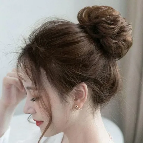 [루즈루나]당고 똥머리 곱창가발 만두 올림머리 부분가발 머리끈 +할인쿠폰