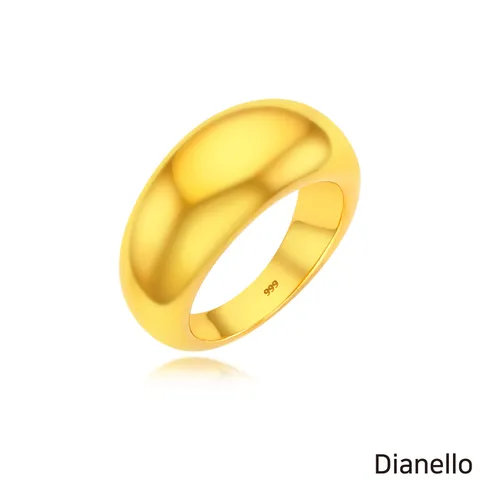 [★룩스몬즈 24K ★][미리주문] 디아넬로 24K 빅볼드 반지 