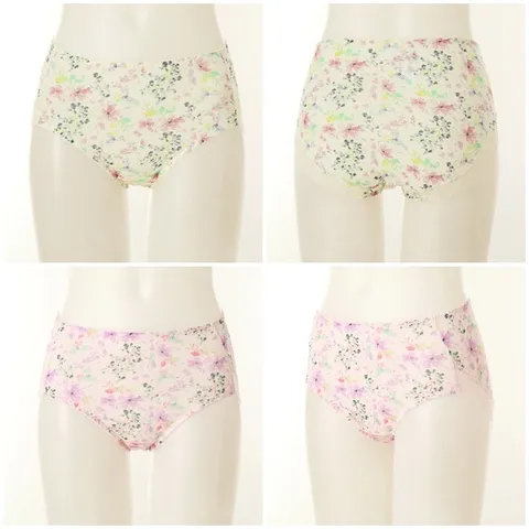 [현대백화점] [와코루] {WPT4269A-CR VI} 모달 50수 화려한 꽃패턴의 여성 팬티  +사은품(★10만원이상 구매하신 모든 고객님께 사은품(양말or 비누) 증정 (랜덤발송/선택불가)★)