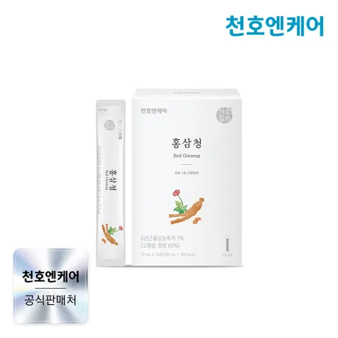 [천호엔케어] [천호엔케어] 6년근 홍삼청 스틱 10ml 30포 1박스 +할인쿠폰