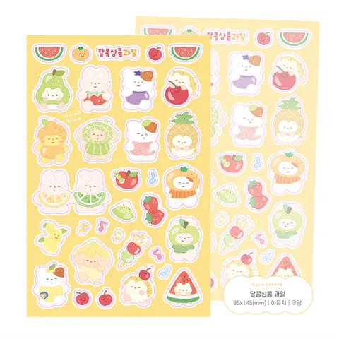 밤즈 달콤상콤 과일 스티커