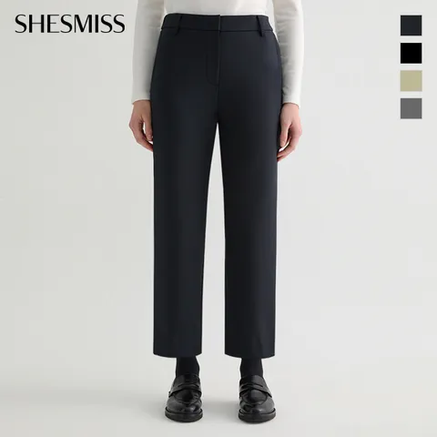 [본사공식] 쉬즈미스 백 밴딩 테이퍼드 팬츠_SWWSLO41120