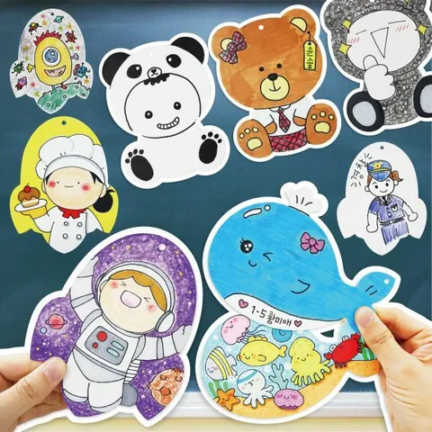 피오피스토리 창체 모양 종이 (3종 택1)