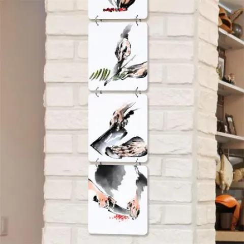 아트박스/꾸밈 nm318-멀티아크릴액자_요리하는손(4단소형)