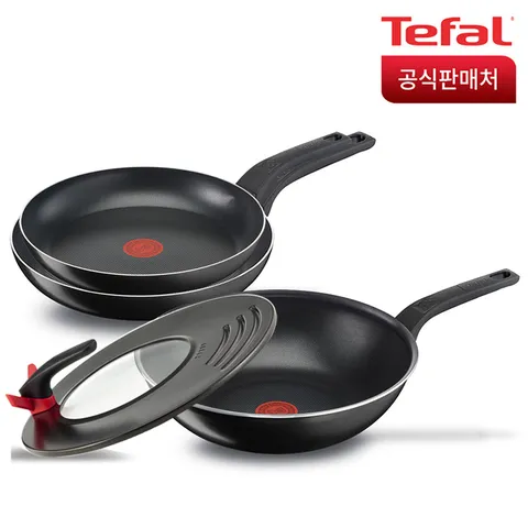 테팔 심플리클린 4종(후라이팬28+30+웍28+멀티뚜껑)