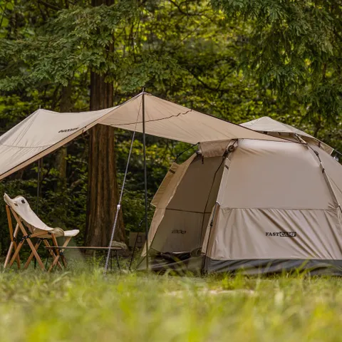 패스트캠프 원터치 육각텐트 오토6 2종 패키지 탄