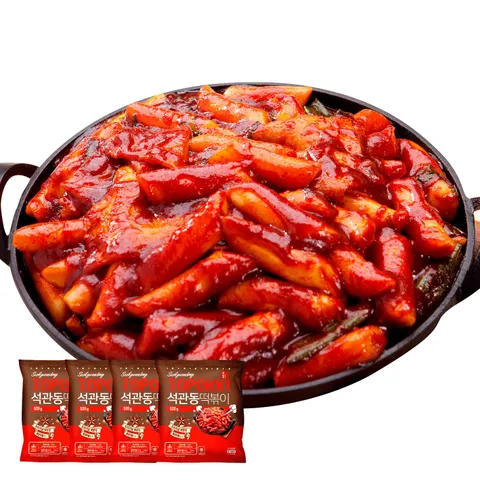 석관동떡볶이 오리지날맛 4팩 +할인쿠폰