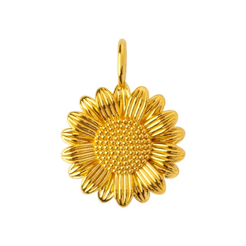 [한국금다이아몬드] 순금 펜던트 24K 할로우 볼륨 통통 해바라기