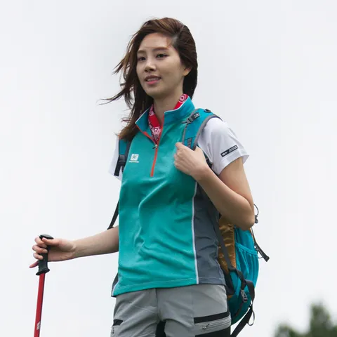 트레스패스 여성 에어쿨링 반팔티셔츠 사파이어