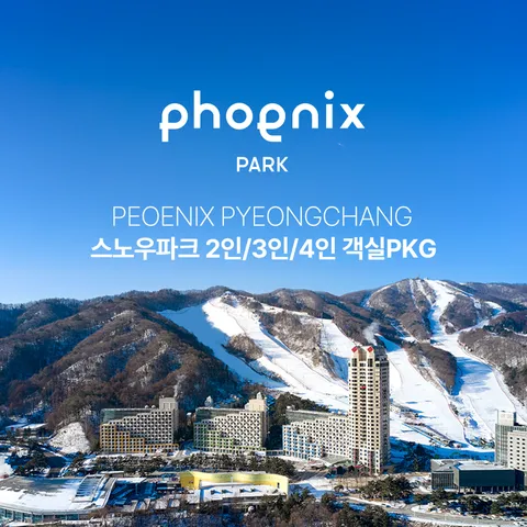 [몰] [4인] 휘닉스파크 윈터 패키지 (호텔 조식뷔페 + 스키리프트 or 스노우빌리지 선택) - 현대Hmall