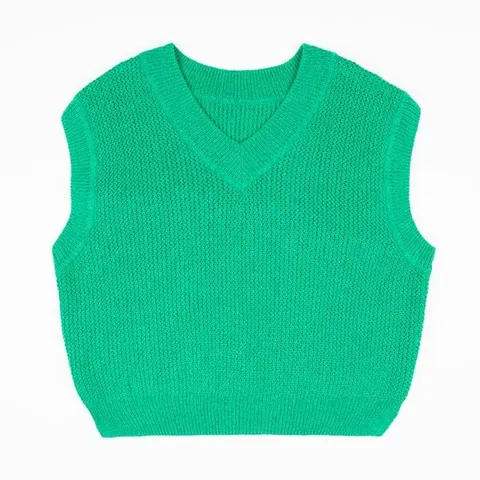 [하프클럽/돕]여성 니트 베스트_그린