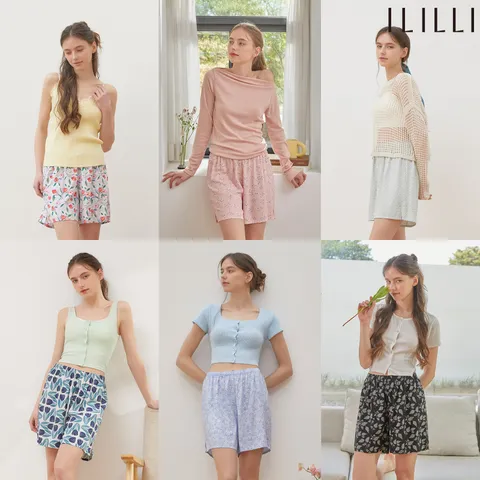 [ ★인견100%의 쾌적함! 팬츠로도 팬티로도!★][ILLILLI] 아이릴리 인견100 여성 라운지 팬츠 6종  +무이자3개월