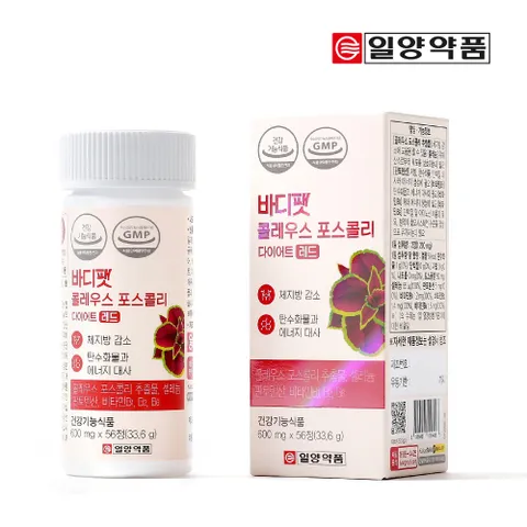 [  ]일양 바디팻 콜레우스포스콜리 다이어트 레드 4주분