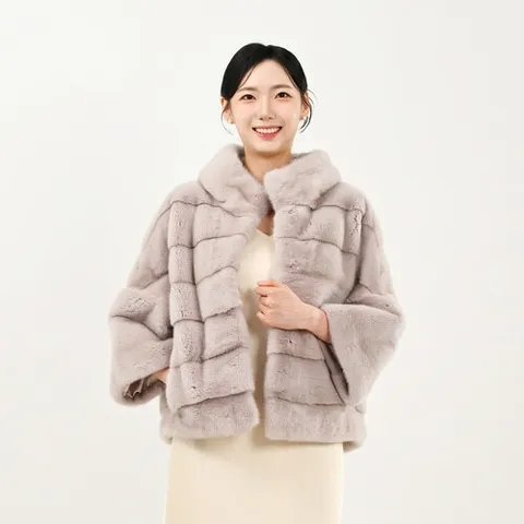 우진모피(WJ) 코펜하겐퍼 휘메일풀스킨 호리젠탈 나그랑  밍크코트 국내생산 본사직영 +할인쿠폰