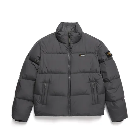 [정가:299000원]내셔널지오그래픽 N244UDW910 레이만 숏기장 다운 점퍼 GREY +할인쿠폰
