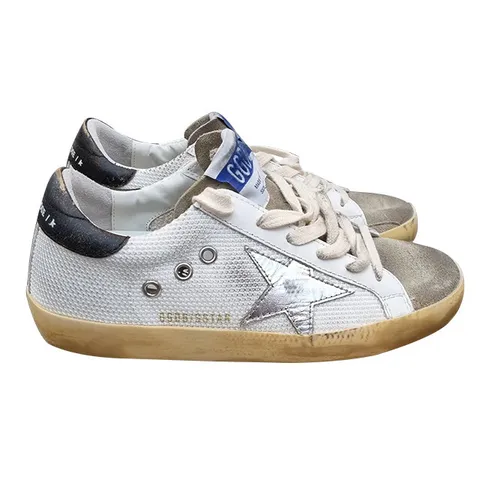 23SS 골든구스 여성 슈퍼스타 화이트 실버 스타 블랙탭 스니커즈 GWF00101 F003188 81772 +할인쿠폰