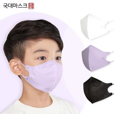 KF94 국대마스크 유아 어린이 새부리형 30매 보라색 +할인쿠폰