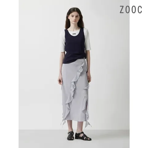 [ZOOC] 레이어드 하프 슬리브 티셔츠 IV_Z253MSM002 +할인쿠폰