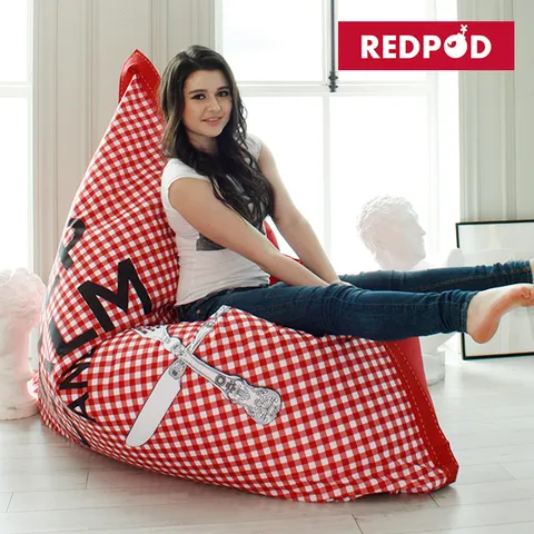 [엠비언트라운지] REDPOD Jam - redcheck 레드체크 소파 빈백 1인용쇼파 +할인쿠폰