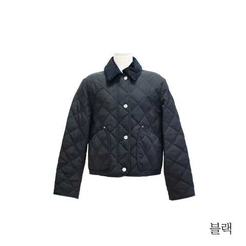 {버버리} 크롭 코듀로이 퀼팅 재킷 +무이자12개월