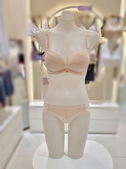 [현대백화점] [와코루]WBRX106 WPTX106H압박 없이 편안하게 노와이어 푸쉬업 브라+햄라인 팬티세트