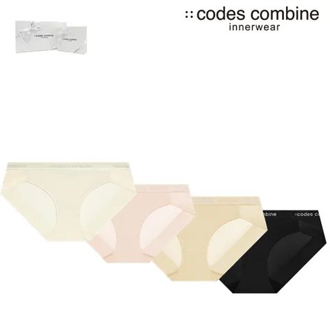 [현대백화점] 코데즈컴바인이너웨어 25 베이직 여성햄팬티(CEWBP162)4종택1