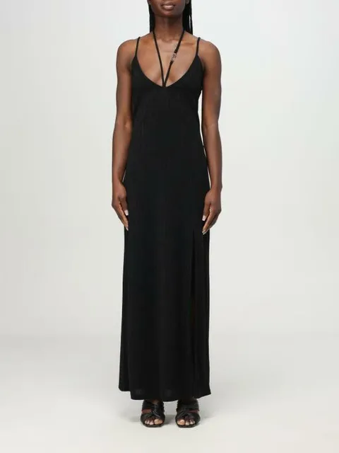 해외배송 25SS 칼라거펠트 롱 원피스 KHA1W46028 999 Black +할인쿠폰