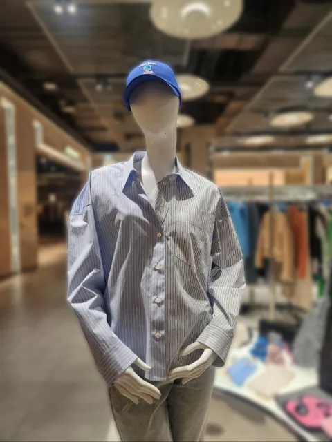 [현대백화점] [SJYP] PW2F1WSHT02W 하프 컨트라스트 셔츠 +할인쿠폰