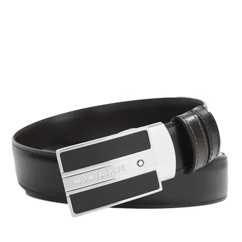 [몽블랑] 로고 양면 프리컷팅 128136 남성 벨트 (기존모델명 38156)