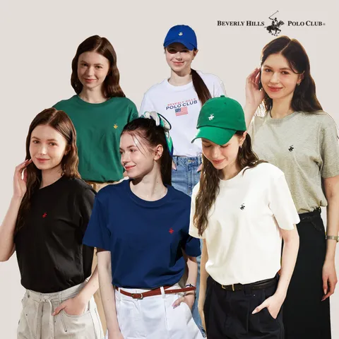 비버리힐즈폴로클럽 25SS 남녀공용 반팔티셔츠 6종 패키지 - 현대Hmall