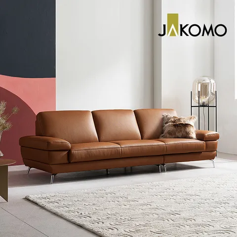 [자코모] 뉴트 3.5인 슈렁큰 천연면피 소가죽 소파