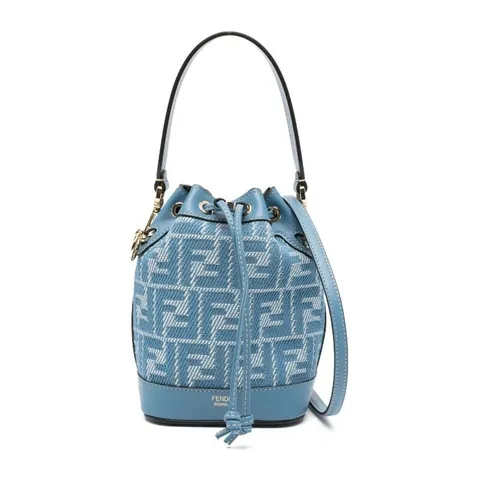 [해외배송][펜디] 몬 트레조 자카드 미니 버킷 백 8BS093AUPX F1SKL