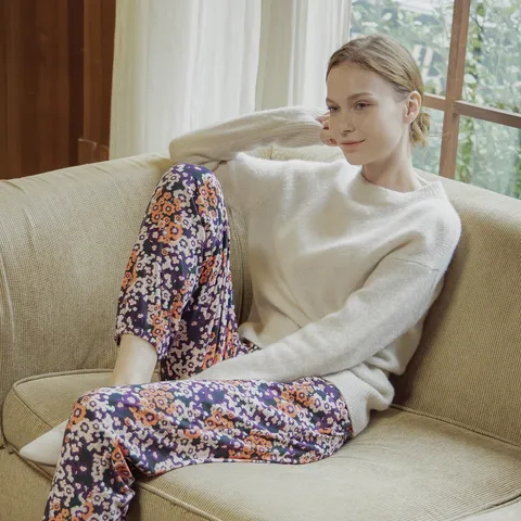 라페어 블러썸 퍼플 팬츠 LWPFH412-PU