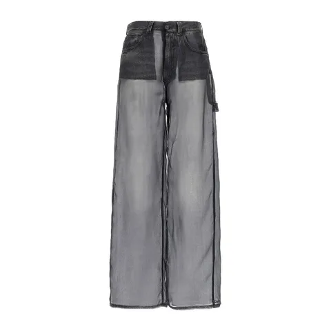 [해외배송][하이쿠레] 위노나 실크 데님 프린트 와이드 팬츠 HEW03300OR001L0889 L0889 +할인쿠폰