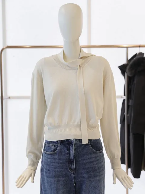 [현대백화점] [CC콜렉트][비밀상점] 타이 포인트 라운드넥 니트 (E251KSK105)