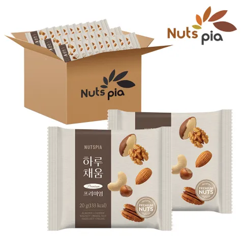 [넛츠피아] 하루채움 프리미엄 100봉 낱봉 견과류 하루견과