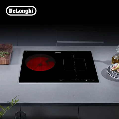 Delonghi 드롱기 3구 하이브리드 인덕션 전기레인지 DHH63 BX (인덕션2구+하이라이트1구)