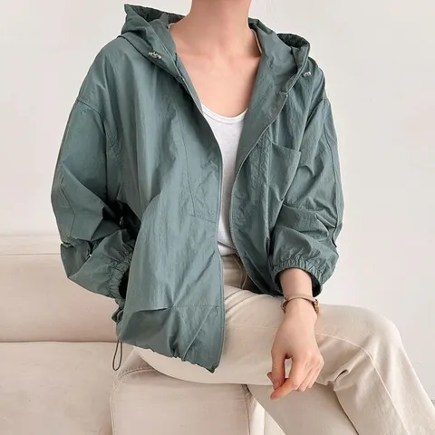 [하프클럽/브이와이]여자 후디집업 SS 윈드브레이커 점퍼