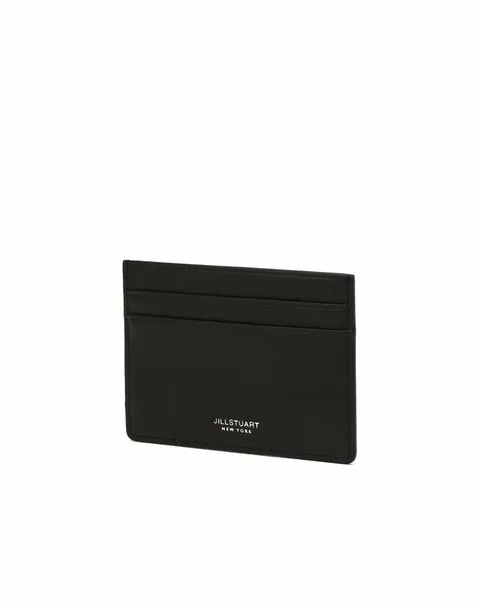 [현대백화점] [질스튜어트 핸드백] JUHO6E147BK [JUDE] 블랙 가죽 로고 2단 카드지갑 +할인쿠폰(*선물포장(더스트+쇼핑백)배송메모 기재부탁드립니다*)