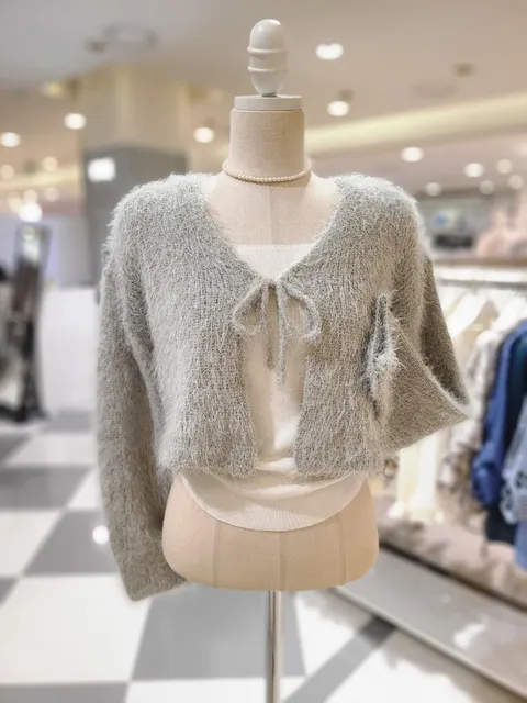 [현대백화점] [이프네] 페더얀 끈리본 미니 가디건 (DP8WKC17) +할인쿠폰