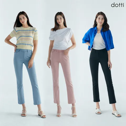 [도티 dotti] 도티 23 SUMMER 여성 미니플레어 컬러 팬츠 3종 (RW9W) +무이자3개월
