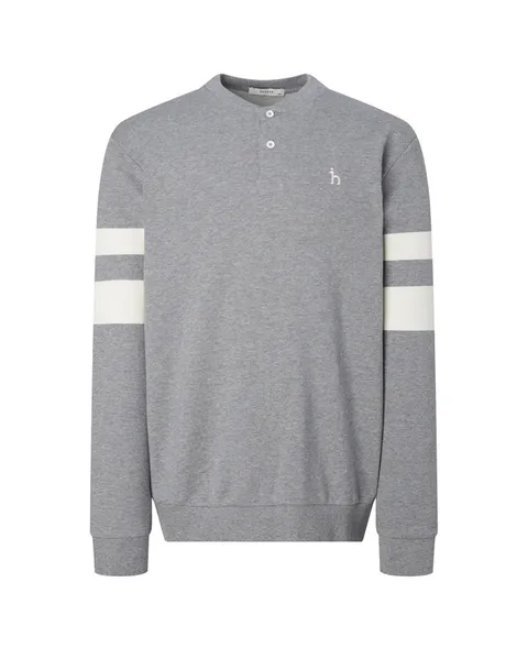 [헤지스 남성] [24FW] WHTS4C052G2 스테디셀러 그레이 컬러배색 면 맨투맨티셔츠 +할인쿠폰