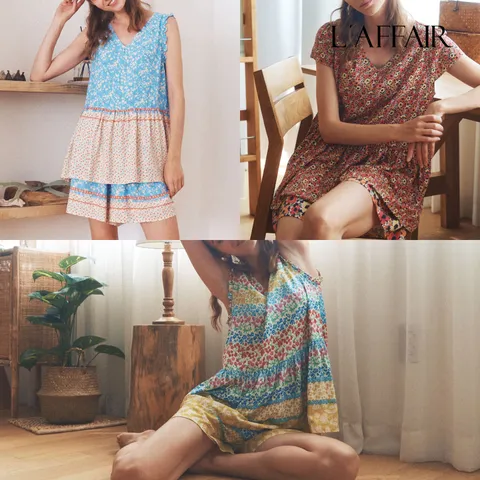 [ ★BEST ITEM / 백화점동일상품 초특가★][런칭가89900] 라페어 여성 인견 파자마 3세트 (6종) +무이자3개월