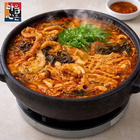 [마음심은] 대용량 진한 우거지 소곱창전골 1kg x 2팩 간편식 밀키트 캠핑 해장국 술안주
