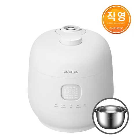 쿠첸 브레인 풀스텐 듀얼프레셔 10인용 IH전기압력밥솥 퓨어화이트 CRH-TWS1010MW