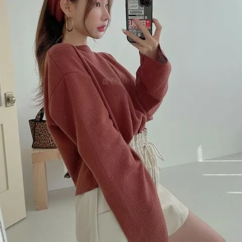 [하프클럽/다잇템]여자 헤어밴드 2WAY 하이넥 U넥 가능 긴팔티